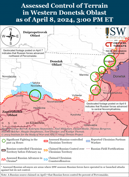 
ISW фіксує просування росіян на кількох напрямках фронту: карти боїв 