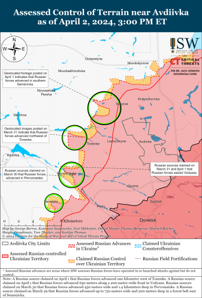 
Росіяни атакують на кількох напрямках: карти ISW 