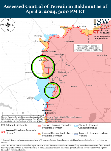 
Росіяни атакують на кількох напрямках: карти ISW 