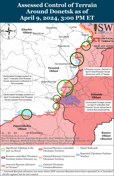 
Війська РФ втрачають позиції на захід від Кремінної через контратаки ЗСУ: карти ISW 