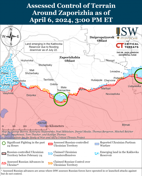 
ЗСУ досягли тактичних успіхів на двох напрямках, ворог тисне біля Часового Яру: карти ISW 