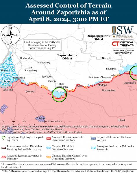 
ISW фіксує просування росіян на кількох напрямках фронту: карти боїв 