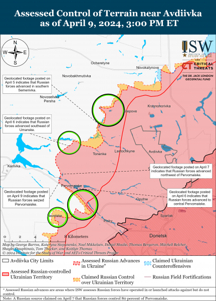 
Війська РФ втрачають позиції на захід від Кремінної через контратаки ЗСУ: карти ISW 