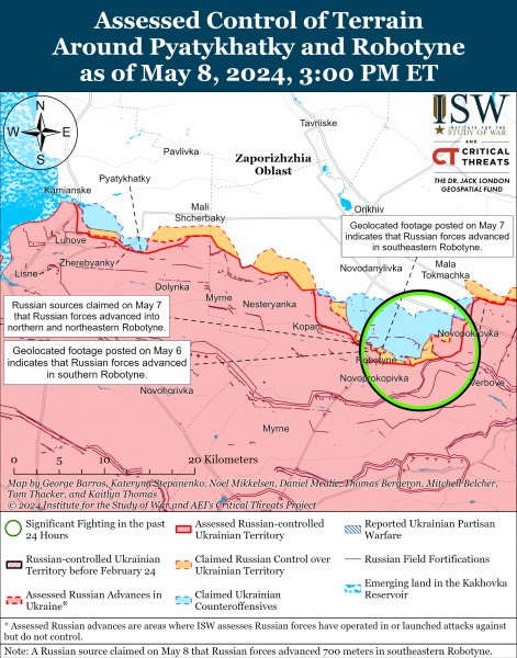 
Окупанти просуваються на кількох напрямках: карти ISW 