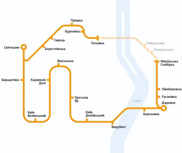 
Київська міська електричка змінює графік руху до 12 серпня: як курсуватиме 