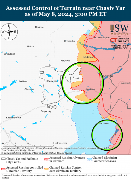 
Окупанти просуваються на кількох напрямках: карти ISW 