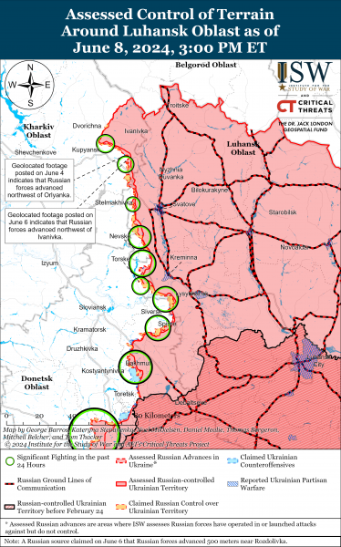 
Росіяни, ймовірно, захопили село Глибоке на Харківському напрямку: карти ISW 