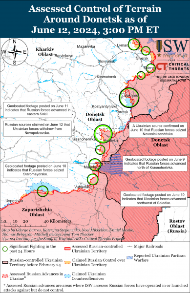 
ISW не підтверджує захоплення російською ДРГ села Рижівка у Сумській області: карти 