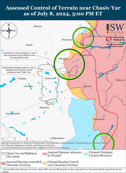 
Українські воїни відновили позиції у Часовому Яру: карти ISW 