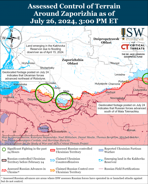 
Росіяни, імовірно, захопили два села у Донецькій області: карти ISW 