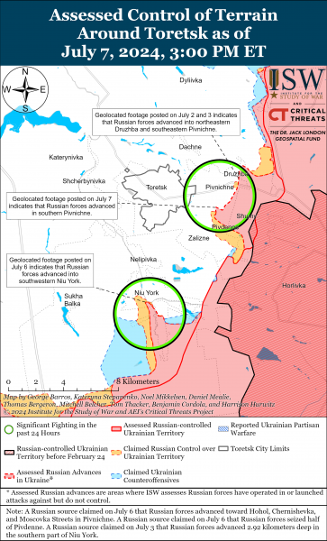 
ЗСУ успішно контратакували у Харківській області, ворог просунувся біля Торецька: карти ISW 