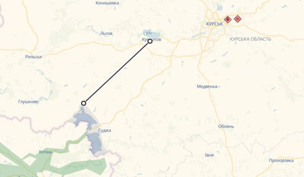 
Де ведуться бої у Курській області: карта "сірих зон" на 9 серпня 