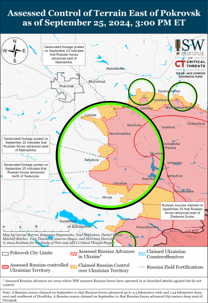 
ЗСУ відвойовують позиції у Вовчанську, а ворог просунувся в районі Вугледара: карти ISW 