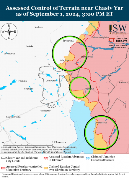 
Окупанти просунулися у Харківській та Донецькій областях: карти ISW 