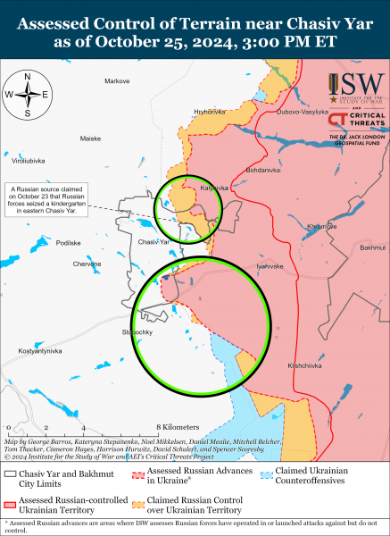 
ЗСУ відновили позиції в Торецьку та біля Часового Яру: карти ISW 