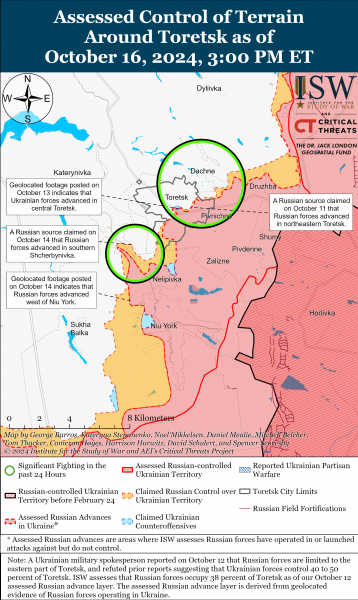 
Бої в Курській області ускладнюються через погоду, ворог просунувся на Донбасі: карти ISW 