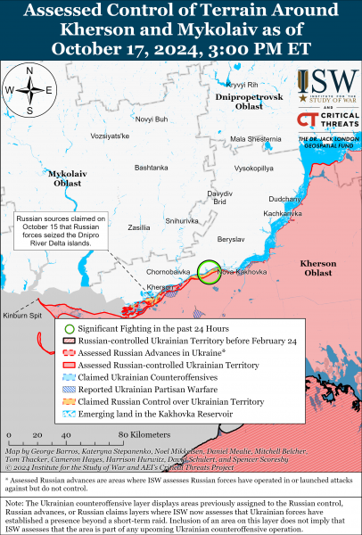 
Росіяни просунулися у Часовому Яру, українці відвоювали позиції у центрі Торецька: карти ISW 