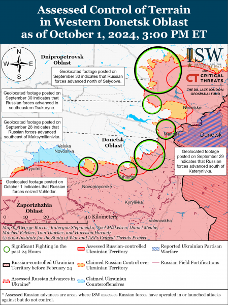 
Росіяни, ймовірно, захопили Вугледар, - ISW 