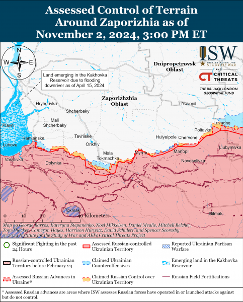 
В Україні росіяни просунулися лише на одному напрямку: карти ISW 