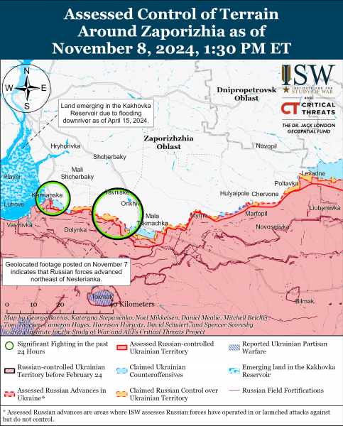 
ЗСУ просунулися у Курській області, а ворог тисне на Донбасі: карти ISW 