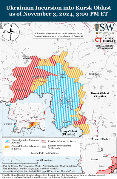 
Війська РФ просунулися в районі Сватового, Кремінної, Сіверська та Вугледара: карти ISW 