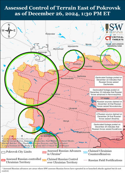 
Росіяни, ймовірно, захопили місто Курахове в Донецькій області, - ISW 