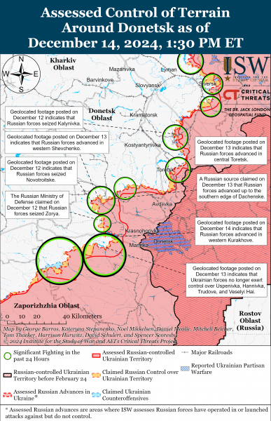 
ЗСУ відновили позиції під Вовчанськом, ворог просунувся у трьох областях: карти ISW 