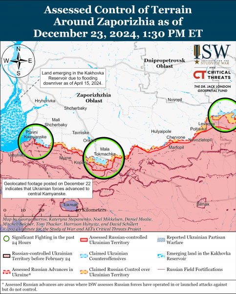 
Окупанти просунулися на п'яти напрямках: карти ISW 