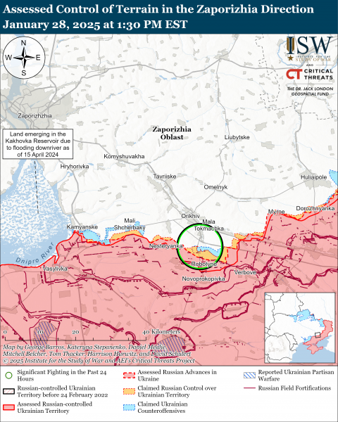 
ISW: ЗСУ мали успіх біля Покровська і Торецька, РФ тисне у 2 областях, а КНДР "довоювалася" 