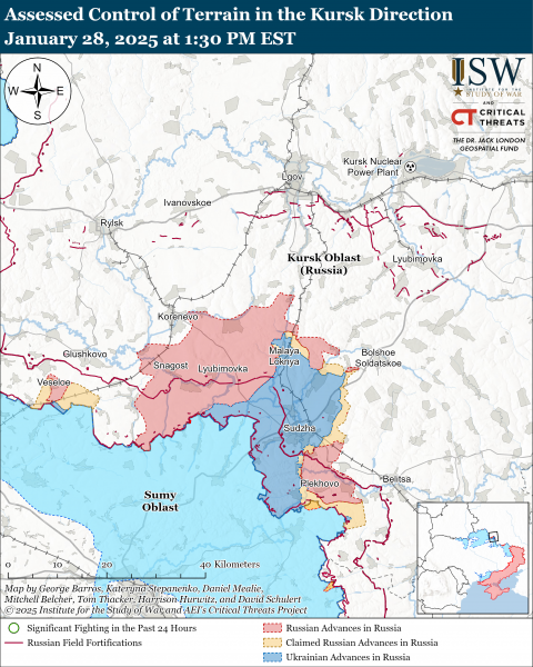 
ISW: ЗСУ мали успіх біля Покровська і Торецька, РФ тисне у 2 областях, а КНДР "довоювалася" 