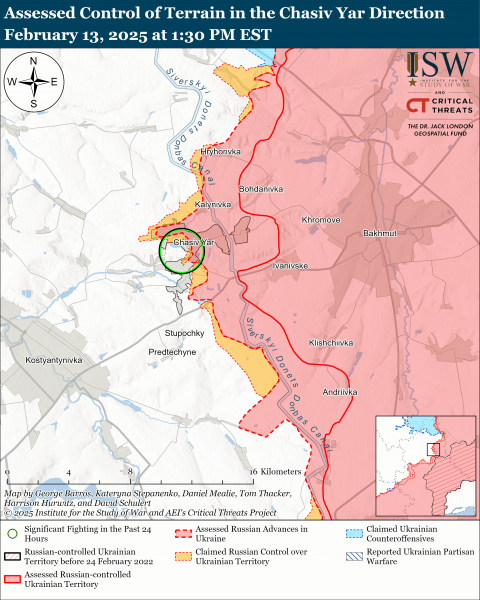 
Окупанти просунулися біля Борової та Сіверська: карти ISW 