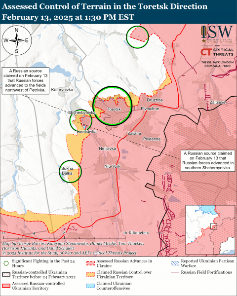 
Окупанти просунулися біля Борової та Сіверська: карти ISW 