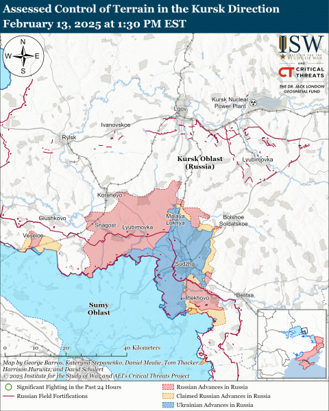 
Окупанти просунулися біля Борової та Сіверська: карти ISW 