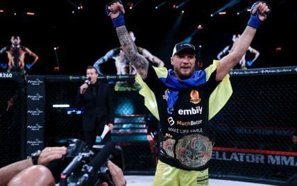 Український ексчемпіон Bellator "задушив" суперника в першому раунді – Усик відреагував (відео)