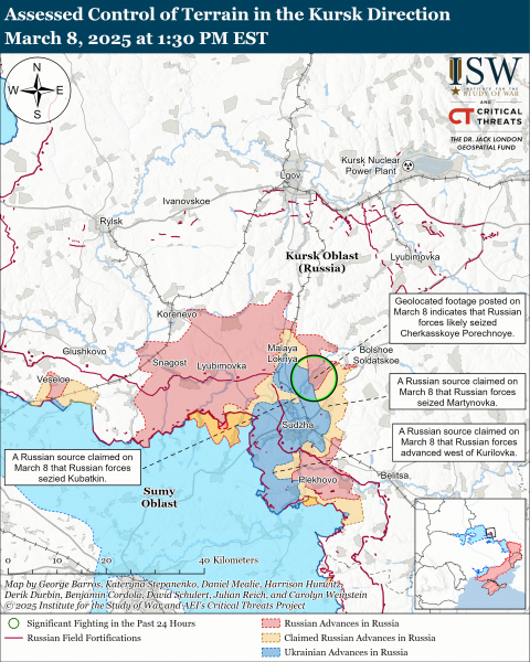 
Росіяни намагаються витіснити ЗСУ з Курської області: в ISW розповіли про обстановку 