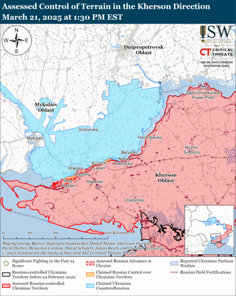 ЗСУ мали успіх у Бєлгородській області, агресор тисне на Сумщині і на Донбасі: карти ISW