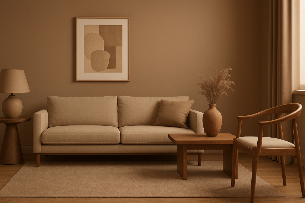 Дізнайтесь, як колір року Pantone 2025 — Mocha Mousse — гармонійно вписати в інтер'єр вашого дому. Актуальні тренди та дизайнерські поради.