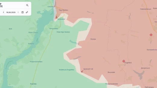 Російські війська захопили Зелений Гай, просунулись біля Лозової та Попового Яру на Харківщині та Донеччині, повідомляє FBC.net.ua.