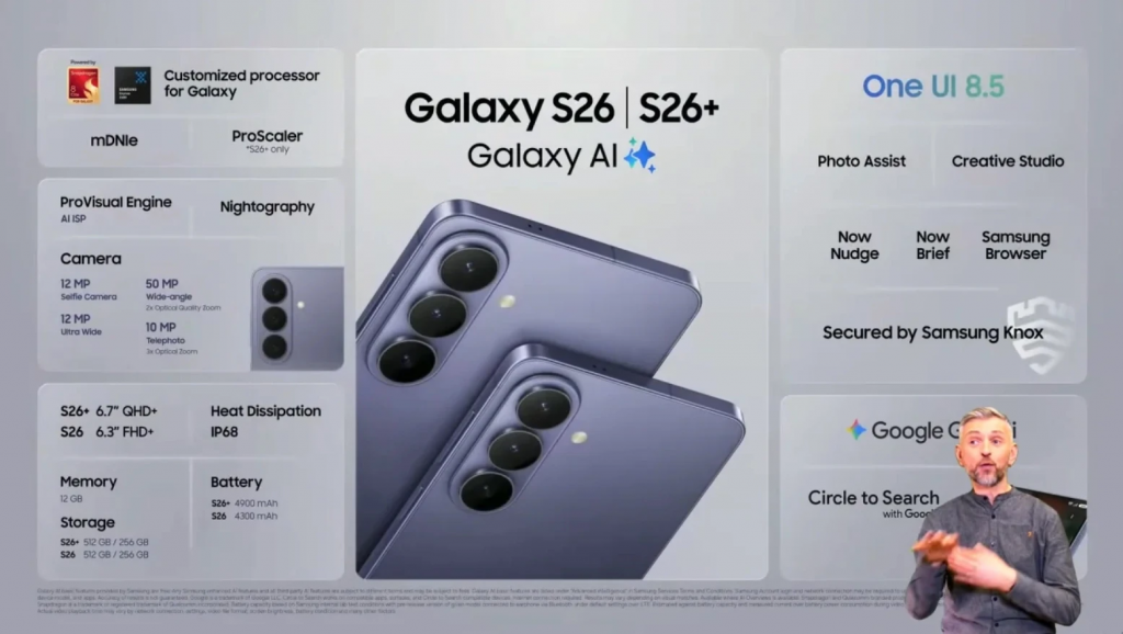 Що нового у Samsung Galaxy S26 Ultra: Snapdragon 8 Elite Gen 5, S Pen і оновлена One UI 8.5 та відео презентації