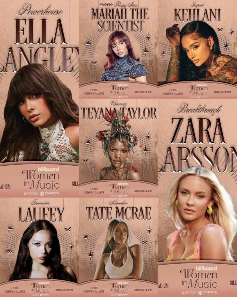 Billboard Women in Music 2026: повний список лауреаток від Laufey до Thalía та Kehlani