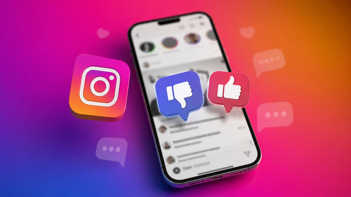 Instagram дизлайки стали доступними у 2026 році. Meta запустила приховані «пальці вниз» під коментарями для боротьби з токсичністю.