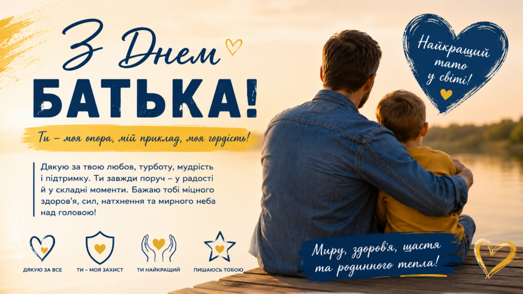 День батька 2026 в Україні: привітання у смс, віршах та картинках