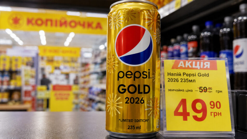 Pepsi Gold 2026 в Україні: де купити лімітовану золоту банку та яка ціна