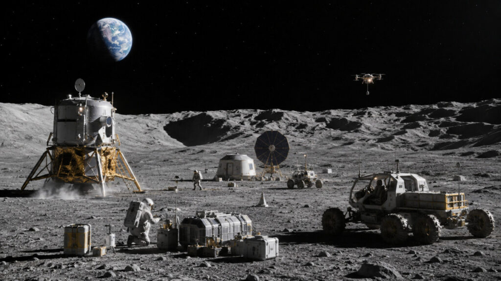 Що відомо про базу NASA на Місяці: агентство назвало перші кроки будівництва біля південного полюса