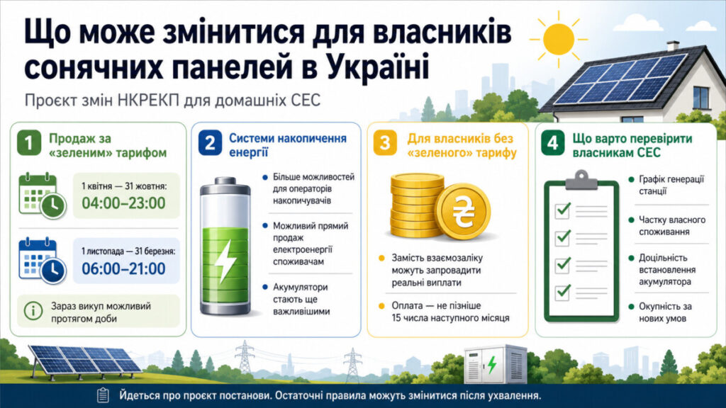 В Україні хочуть змінити правила для власників сонячних панелей: що буде із «зеленим» тарифом