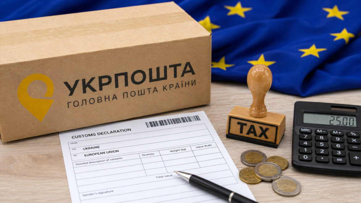 Посилки «Укрпоштою» до ЄС подорожчають із 1 липня 2026 року. Хто сплатить збір від 3 євро та як розрахують доплату.