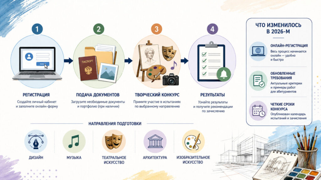 Вступ на творчі спеціальності у 2026 році: як зареєструватися на конкурс і не втратити бюджетне місце
