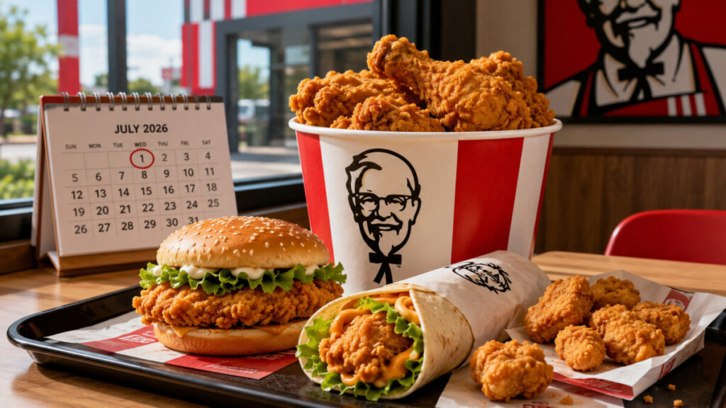 Які акції будуть у KFC щосереди в липні: Грандер Бургер, Боксмайстер і нагетси 2 за ціною 1