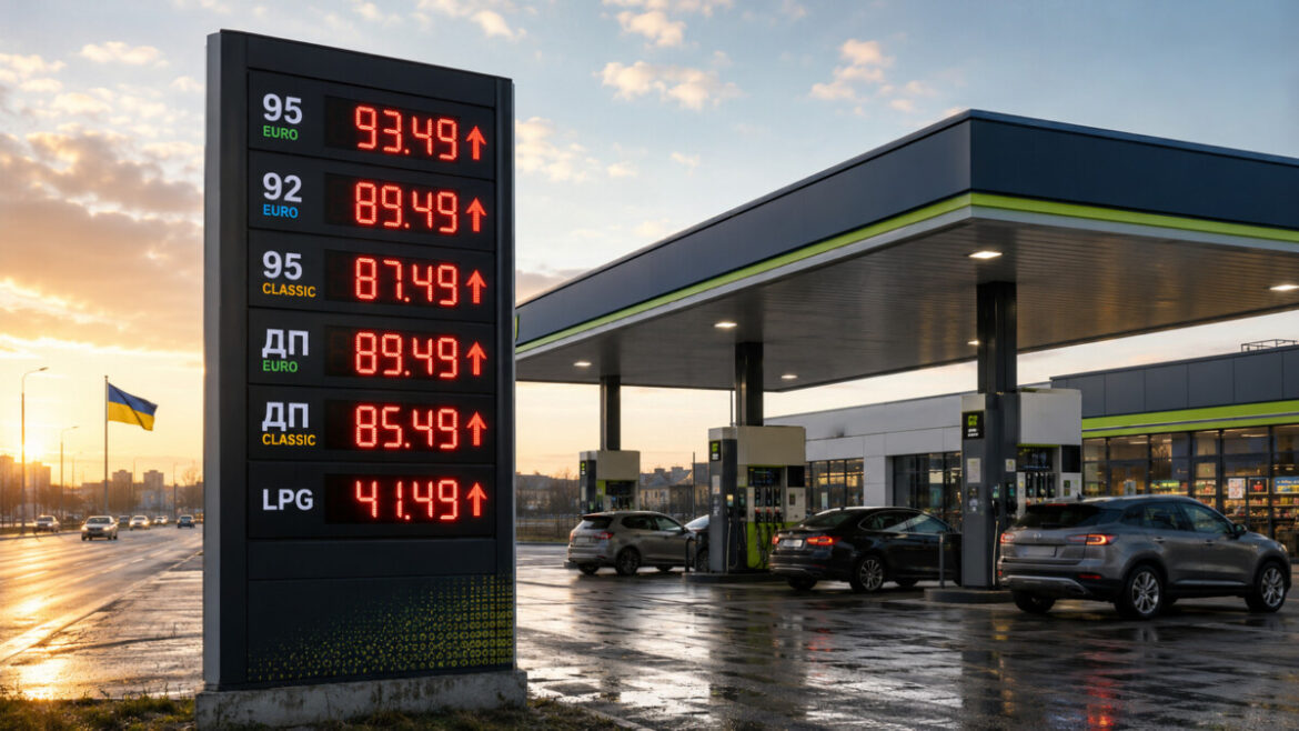 Ціни на пальне 24 липня зросли на 1–2 грн: бензин коштує до 93,90 грн, дизель — до 90,40 грн. Порівняння OKKO, WOG, SOCAR та «Укрнафти».