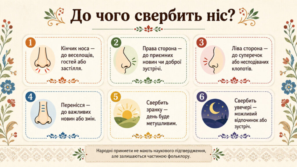 До чого свербить ніс: прикмета за місцем свербіння, днем тижня та знаком зодіаку